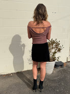 Crescent | Mara Velvet Mini Skirt | Sweetest Stitch Boutique Richmond