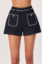 ASTR The Label | Bobbie Patch Pocket Denim Shorts | Sweetest Stitch