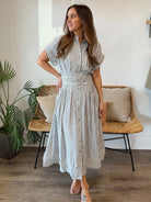Entro | Shirley Striped Midi Dress | Sweetest Stitch Boutique Richmond