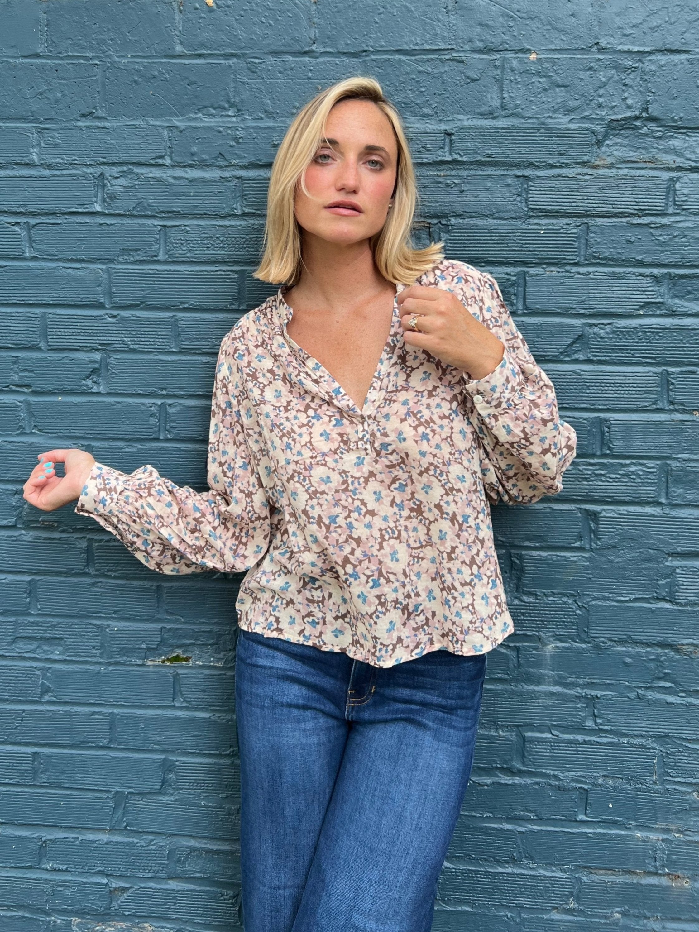 Z Supply | Peaceful Floral Long Sleeve Blouse | Sweetest Stitch