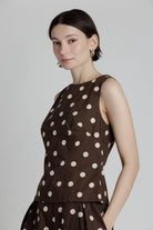 Aureum | Vivienne Polka Dot Sleeveless Top | Sweetest Stitch Boutique