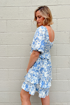 Aureum | Blue Toile Mini Dress | Sweetest Stitch Shop Grad Dresses