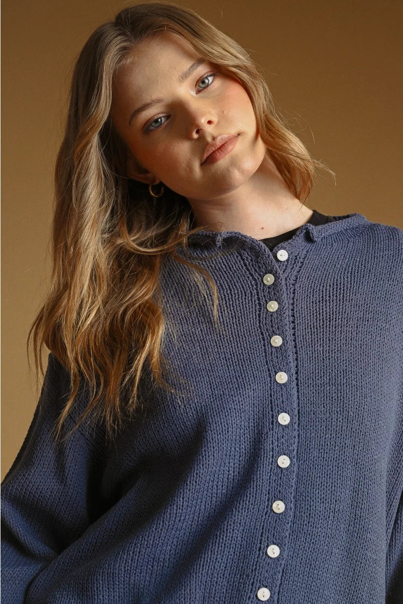 Miou Muse | Gina Cardigan - Nightfall | Sweetest Stitch Boutique RVA