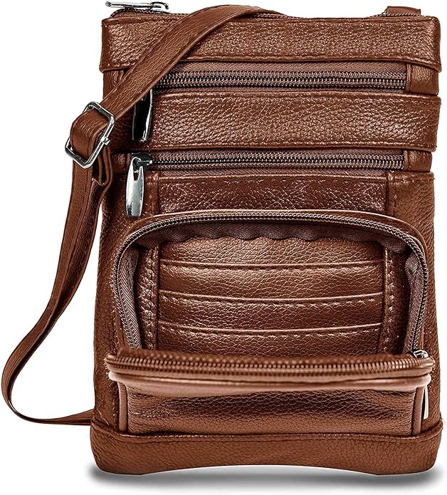 Krediz Genuine Leather Cross Body Handbag - Soft & Durable