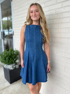 Olivaceous | Celeste Sleeveless Denim Mini Dress | Sweetest Stitch