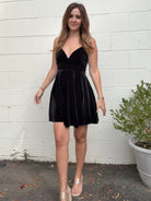 ASTR The Label | Dauphine Velvet Mini Skater Dress | Sweetest Stitch