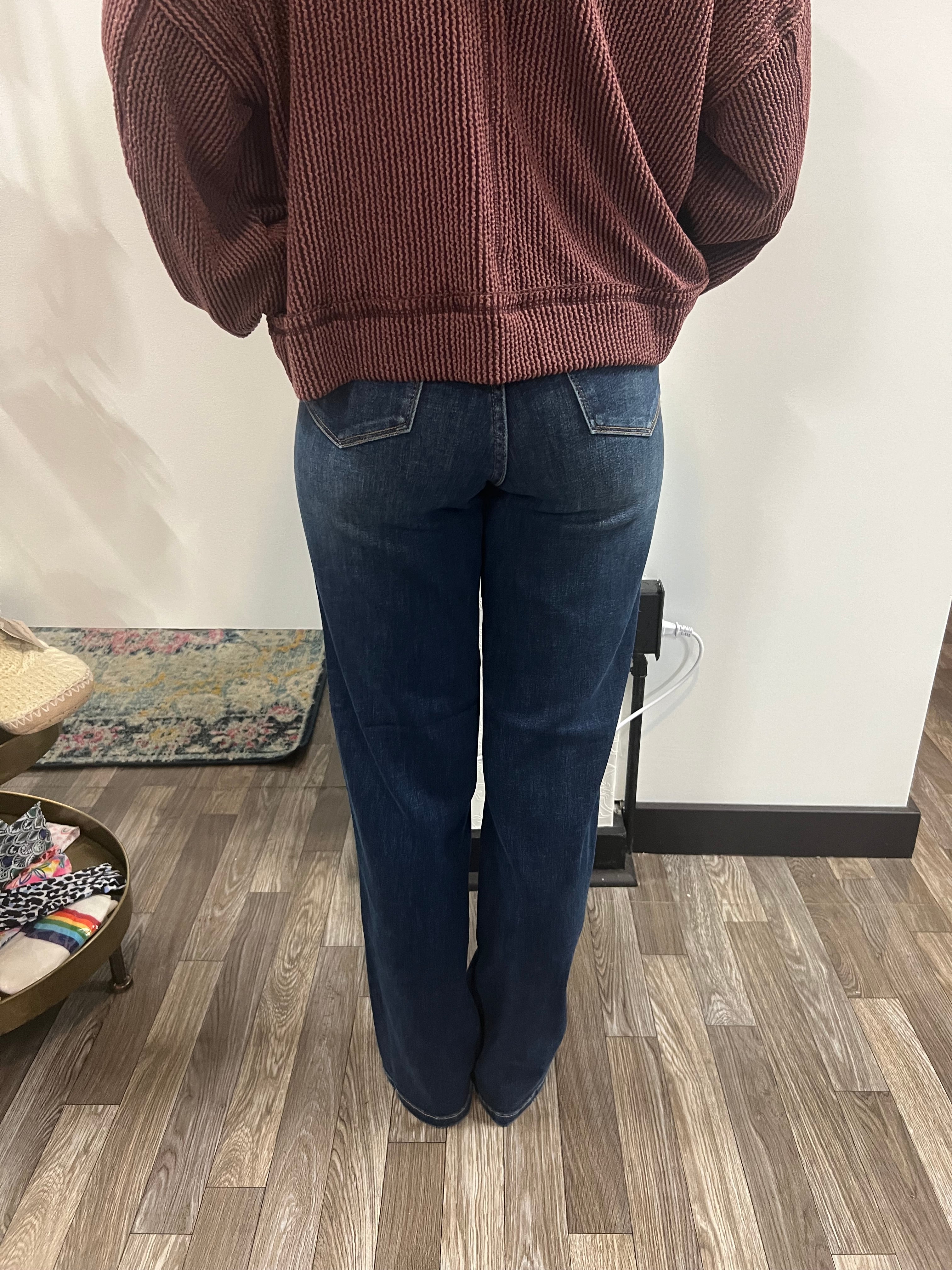 Women's Judy Blue High Waist Tummy Control Top Dark Wash Jeans