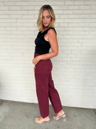 Just Black Denim | Utility Jeans Burgundy | Sweetest Stitch