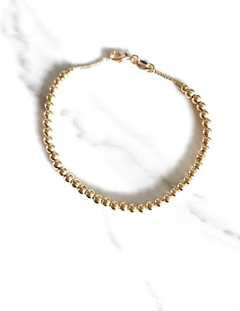 X Bracelet Sphere Gold-filled Ball