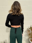 Crescent | Jacqueline Open Back Turtleneck Top | Sweetest Stitch