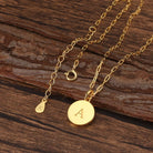 Saints Dainty Fancy A Initial Pendant Necklace