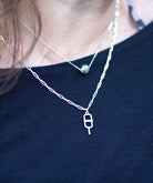 Pickleball The Rally Silver Necklace