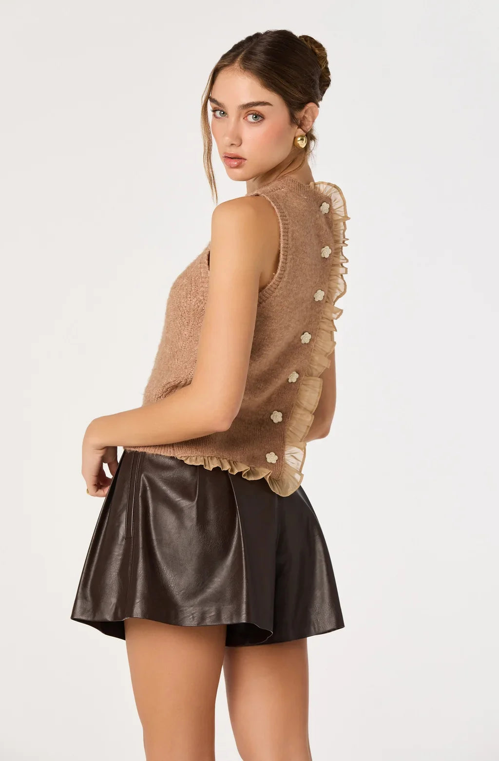 ASTR The Label | Pernille Cable Knit Sweater Vest | Sweetest Stitch