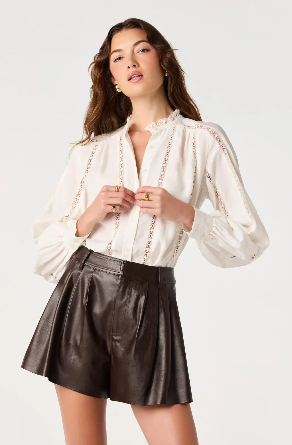 ASTR The Label | Edith Lace Trim Top | Sweetest Stitch Boutique RVA