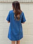 Entro | Whitney Button Front Denim Dress | Sweetest Stitch Boutique