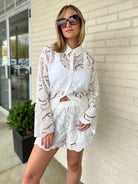 Miou Muse | Victoria Eyelet Shorts | Sweetest Stitch