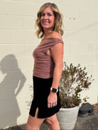 Crescent | Mara Velvet Mini Skirt | Sweetest Stitch Boutique Richmond