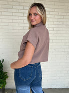 Entro | Taupe Knit Sleeveless Pocket Top | Sweetest Stitch