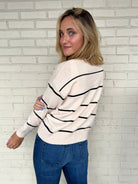 Miou Muse | Bring It On Sweater Beige/Black | Sweetest Stitch