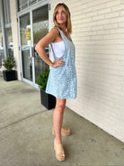 Entro | Blue Denim Leopard Dress | Sweetest Stitch Boutique
