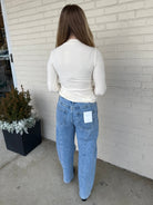 Flying Monkey | Alina High Rise Barrel Jeans | Sweetest Stitch