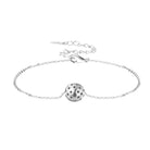 Pickleball Baby Belle Ball Bracelet Silver