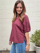 Entro | Serenity V-Neck Top | Sweetest Stitch Boutique Richmond