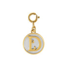 Saints Dainty Fancy Initial Clip on Pendant A-Z