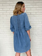 Entro | 3/4 Sleeve Denim Dress | Sweetest Stitch Boutique