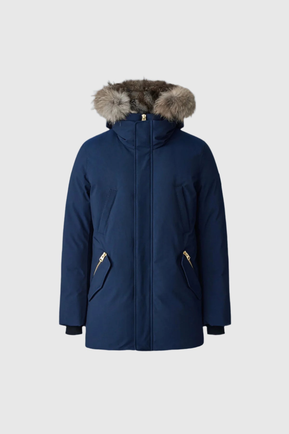 【希少】フェトウスFOTUS nylon jaketセットアップ デッドストック MACKAGE EDWARD-F 2-in-1 down parka with hooded bib and natural fur