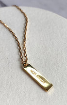 Touchstone Mon Amour Bar Gold Necklace