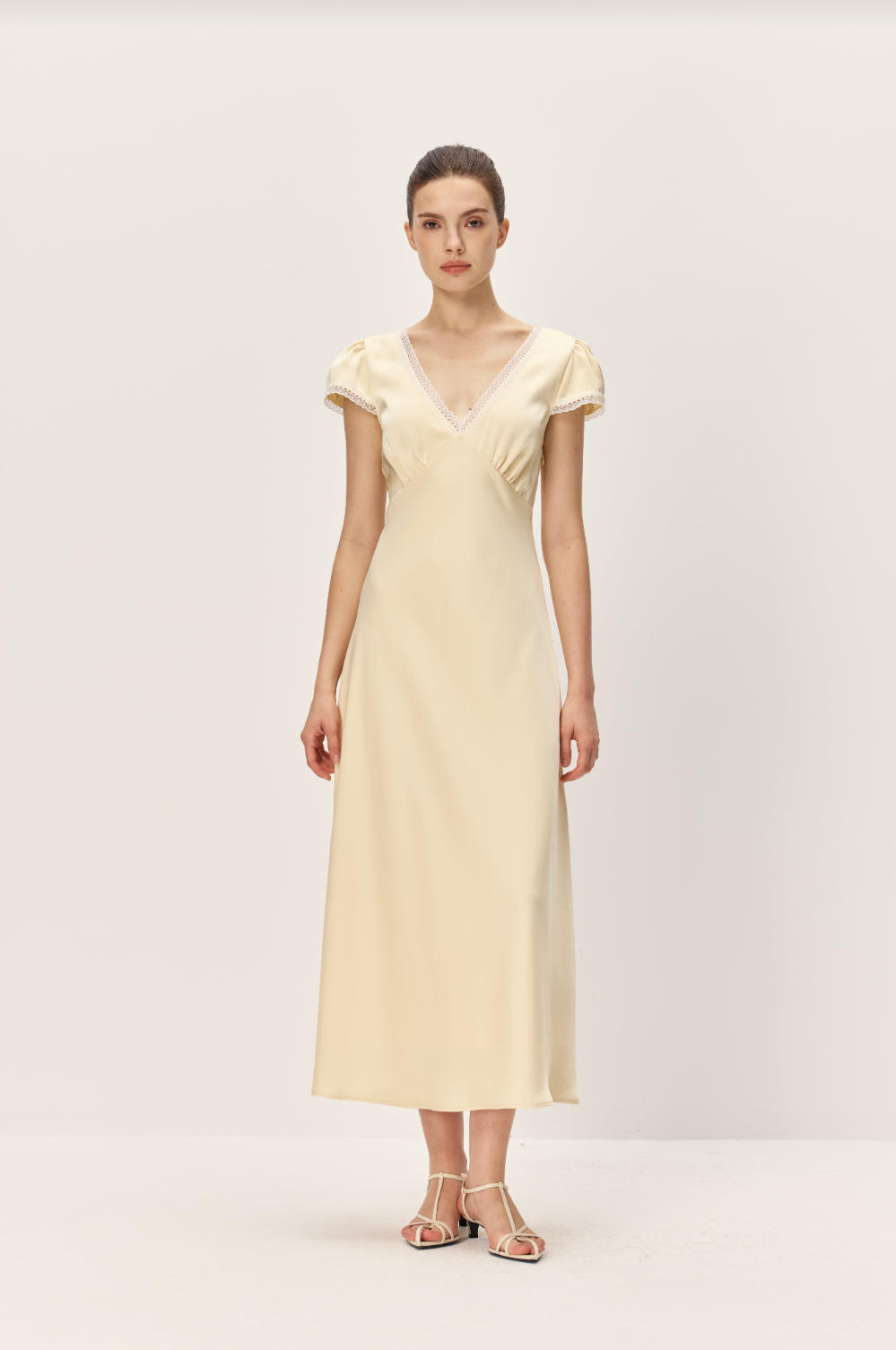 Elodie Ondine Butter Yellow Dress | Special Event Dress | Coco Kimono Medium