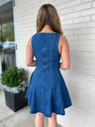 Olivaceous | Celeste Sleeveless Denim Mini Dress | Sweetest Stitch