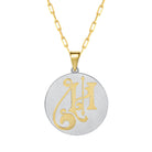 Saints & Saviors Fancy Initial H Pendant Necklace
