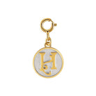 Saints Dainty Fancy Initial Clip on Pendant A-Z