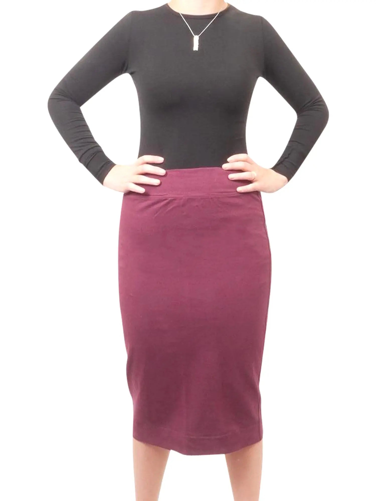 Hard Tail Wide Cut Cotton Pencil Skirt W-525 – Shoptiques