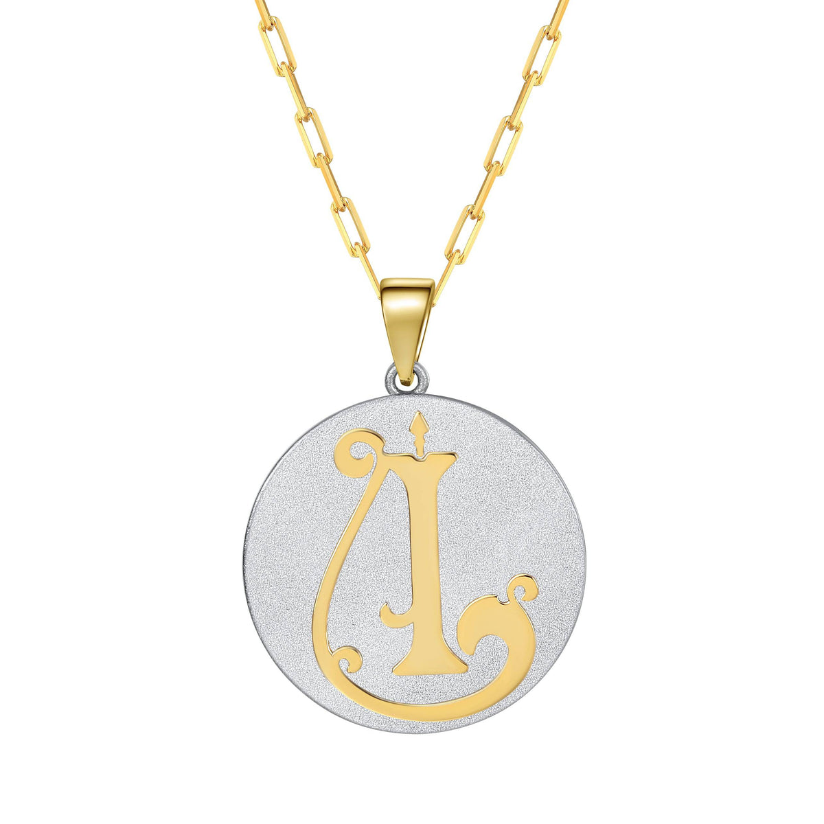 Saints & Saviors Fancy Initial I Pendant Necklace