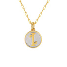 Saints Dainty Fancy I Initial Pendant Necklace