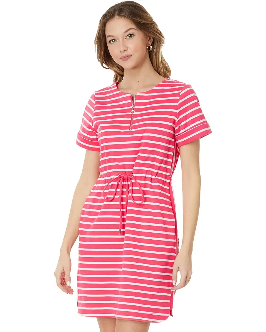 Tommy Bahama Pink Stripe Drawstring Waist Dress – Shoptiques