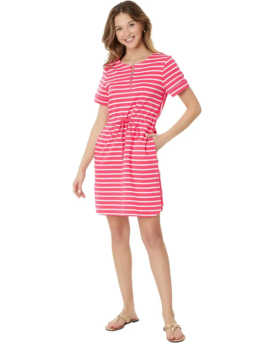 Tommy Bahama Pink Stripe Drawstring Waist Dress – Shoptiques