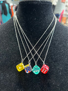 Dice Necklace .925 Sterling Silver Chain - Athena's Fashion Boutique