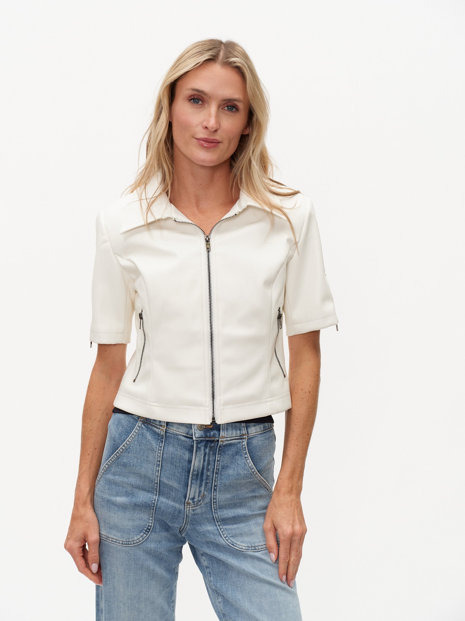 Six Fifty Monroe Leather White Jacket – Shoptiques