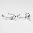 LoveMatch Tennis Hoop Playtime Earrings Silver