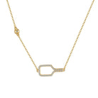 Pickleball Bella Bling Gold Necklace