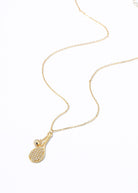 LoveMatch Tennis LOVE Bling Dainty Chain Gold Necklace