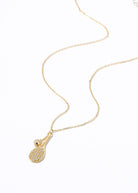 LoveMatch Tennis LOVE Bling CLIP Chain Gold Necklace