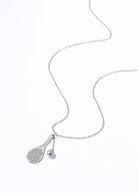 LoveMatch Tennis LOVE Bling Dainty Chain Silver Necklace