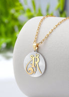 Saints & Saviors Fancy Initial R Pendant Necklace