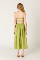 Nia the Brand | Chandler Smocked Bodice Midi Dress | Sweetest Stitch