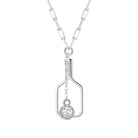 Pickleball The Mini Volley Necklace Silver